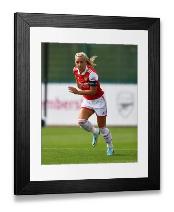 Framed Print : Arsenal's Jordan Nobbs Shines in Pre-Season Win Against Brighton & Hove Albion Women