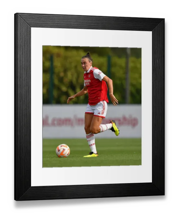 Framed Print : Arsenal's Caitlin Foord Shines in Pre-Season Win Against Brighton & Hove Albion Women