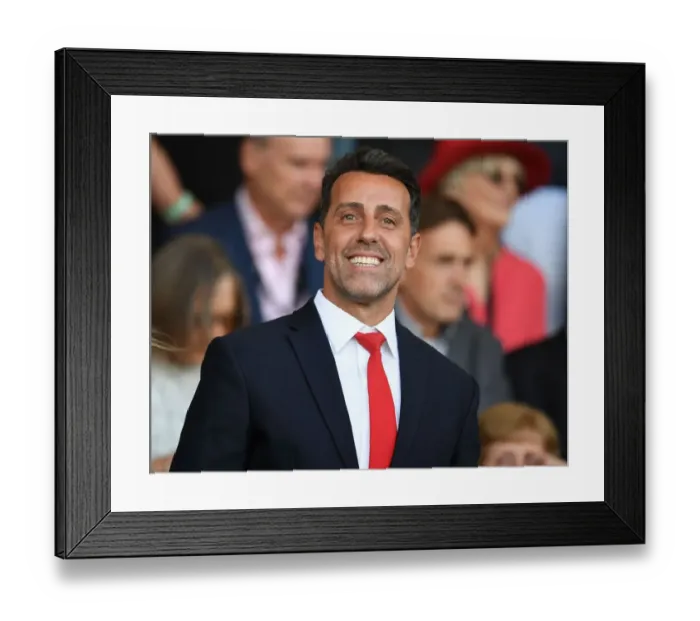 Framed Print : Edu, Arsenal's Director of Football, at AFC Bournemouth Match (2022-23) Framed Print : Edu, Arsenal's Director of Football, at AFC Bournemouth Match (2022-23)