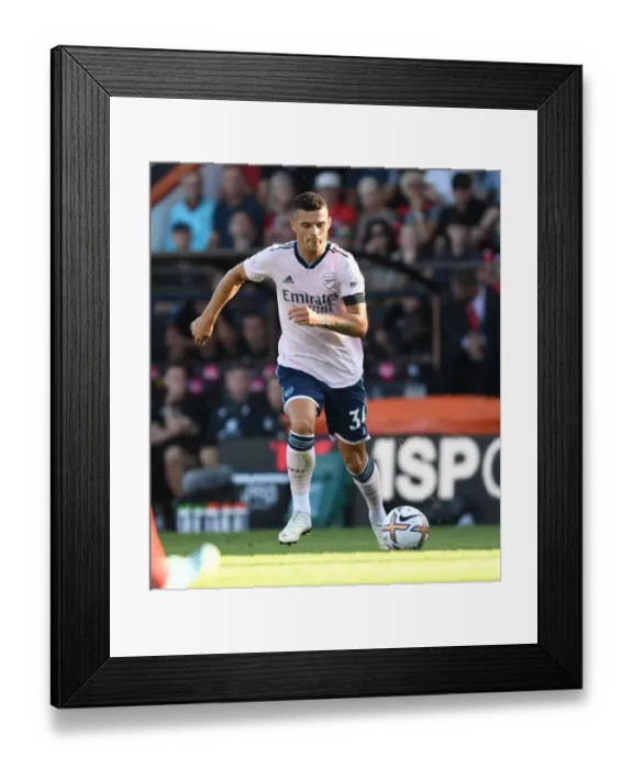 Framed Print : Granit Xhaka's Midfield Masterclass: Arsenal Secures Premier League Win vs. AFC Bournemouth, 2022-23 Framed Print : Granit Xhaka's Midfield Masterclass: Arsenal Secures Premier League Win vs. AFC Bournemouth, 2022-23