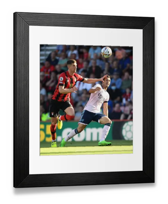 Framed Print : Martinelli vs Mepham: Battle at Vitality Stadium - AFC Bournemouth vs Arsenal FC Clash in Premier League 2022-23