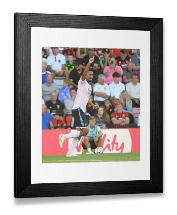 Framed Print : Saliba's Stunner: Arsenal's Game-Changing Goal vs. AFC Bournemouth (2022-23)
