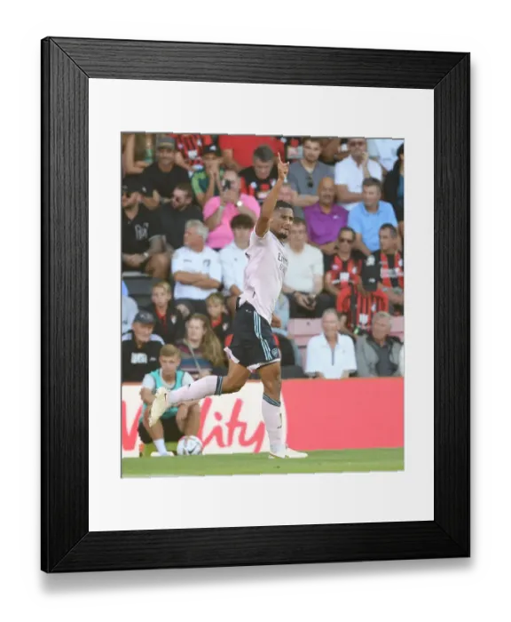 Framed Print : Arsenal's Saliba Scores Third in Bournemouth Victory: AFC Bournemouth vs Arsenal, Premier League 2022-23 Framed Print : Arsenal's Saliba Scores Third in Bournemouth Victory: AFC Bournemouth vs Arsenal, Premier League 2022-23