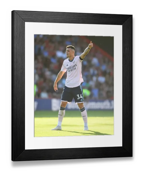 Framed Print : Granit Xhaka Shines: Arsenal's Midfield Masterclass Secures Premier League Win vs AFC Bournemouth Framed Print : Granit Xhaka Shines: Arsenal's Midfield Masterclass Secures Premier League Win vs AFC Bournemouth