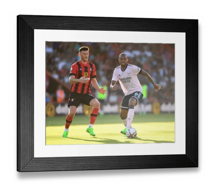 Framed Print : Gabriel Tackles Kieffer Moore: AFC Bournemouth vs Arsenal FC, Premier League 2022-23 Framed Print : Gabriel Tackles Kieffer Moore: AFC Bournemouth vs Arsenal FC, Premier League 2022-23