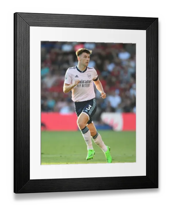 Framed Print : Arsenal's Kieran Tierney in Action against AFC Bournemouth in 2022-23 Premier League