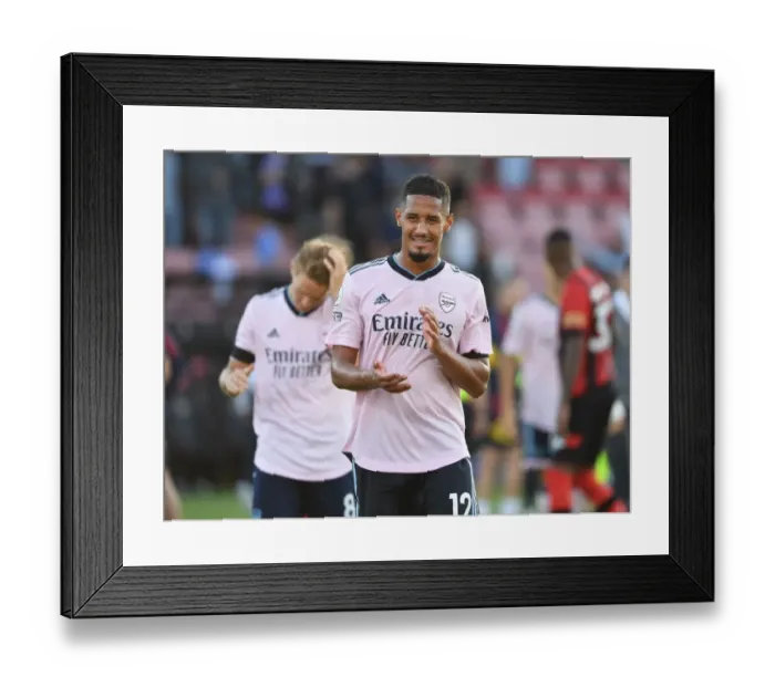 Framed Print : William Saliba's Debut: Arsenal Triumph Over Bournemouth in Premier League Opener Framed Print : William Saliba's Debut: Arsenal Triumph Over Bournemouth in Premier League Opener