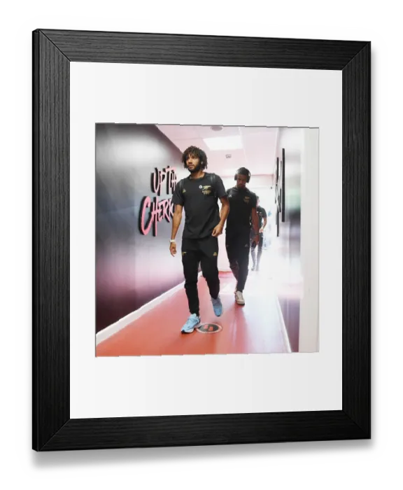 Framed Print : Arsenal's Mo Elneny Prepares for AFC Bournemouth Clash in 2022-23 Premier League