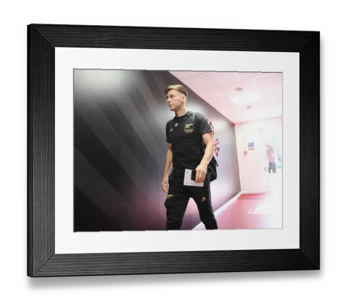 Framed Print : Arsenal's Kieran Tierney Prepares for AFC Bournemouth Clash in 2022-23 Premier League