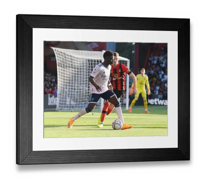 Framed Print : Saka vs. Mepham: AFC Bournemouth vs. Arsenal FC Showdown - Premier League 2022-23 Framed Print : Saka vs. Mepham: AFC Bournemouth vs. Arsenal FC Showdown - Premier League 2022-23