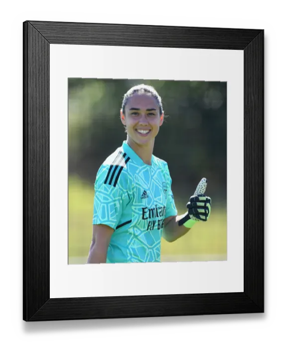 Framed Print : Arsenal Women Train at Adidas Facility in Germany