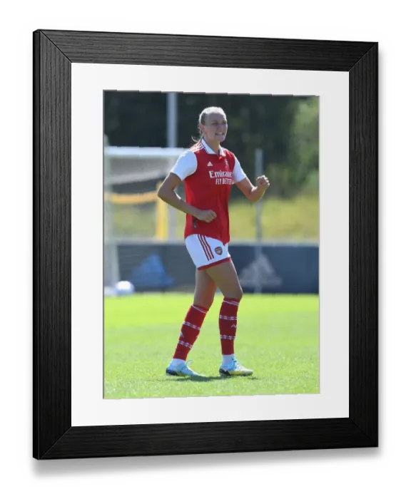 Framed Print : Arsenal Women Train at Adidas Facility in Germany