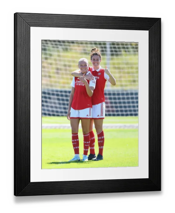 Framed Print : Arsenal Women: Intense Pre-Season Training at Adidas Headquarters, Germany