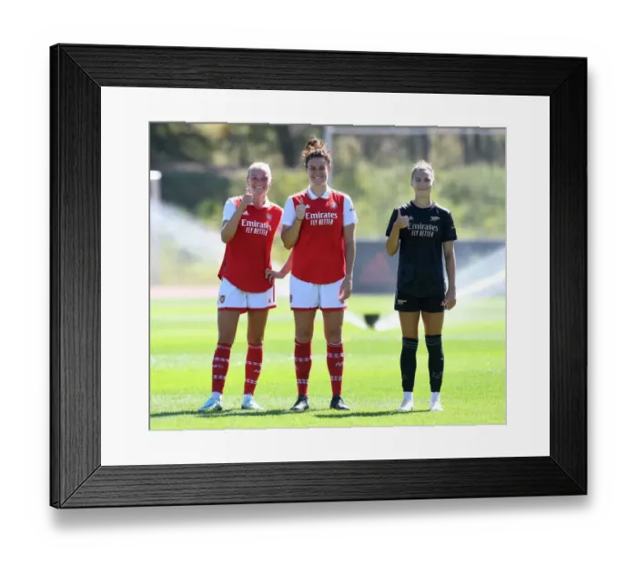 Framed Print : Arsenal Women Train at Adidas Facility in Germany