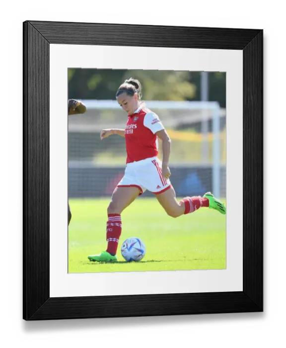 Framed Print : Arsenal Women: Preparing for the New Season in Germany - Training Sessions in Herzogenaurach