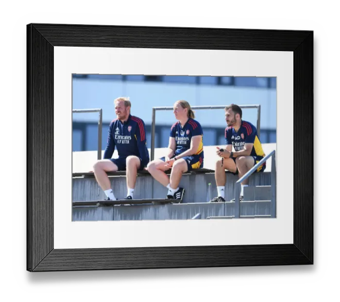 Framed Print : Arsenal Women Train at Adidas Facility in Germany: A Behind-the-Scenes Look