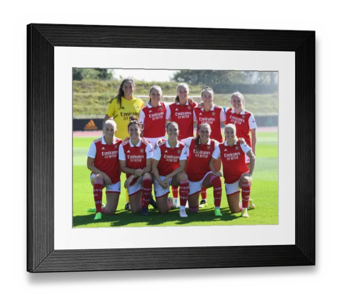 Framed Print : Arsenal Women Train at Adidas Facility in Germany