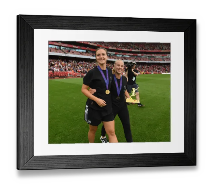 Framed Print : Arsenal FC vs Fulham FC: Half Time Presentation of Lotte Wubben-Moy and Beth Mead at Emirates Stadium (2022-23) Framed Print : Arsenal FC vs Fulham FC: Half Time Presentation of Lotte Wubben-Moy and Beth Mead at Emirates Stadium (2022-23)