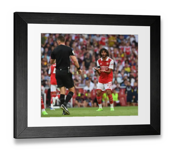 Framed Print : Mohamed Elneny in Action: Arsenal's Midfield Masterclass vs. Fulham, 2022-23 Premier League Framed Print : Mohamed Elneny in Action: Arsenal's Midfield Masterclass vs. Fulham, 2022-23 Premier League