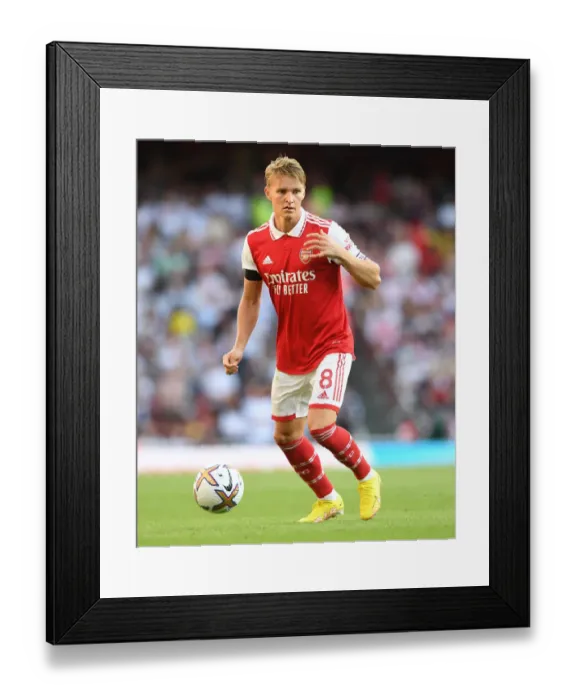 Framed Print : Martin Odegaard Shines: Arsenal's Dominant Win Against Fulham in Premier League Framed Print : Martin Odegaard Shines: Arsenal's Dominant Win Against Fulham in Premier League