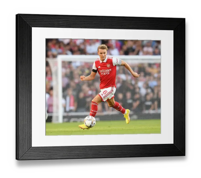 Framed Print : Martin Odegaard's Brilliant Debut: Arsenal's Triumph Over Fulham in 2022-23 Premier League Opener Framed Print : Martin Odegaard's Brilliant Debut: Arsenal's Triumph Over Fulham in 2022-23 Premier League Opener
