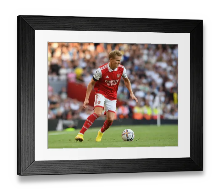 Framed Print : Arsenal's Martin Odegaard Shines in Arsenal FC vs. Fulham FC Premier League Clash (2022-23) Framed Print : Arsenal's Martin Odegaard Shines in Arsenal FC vs. Fulham FC Premier League Clash (2022-23)