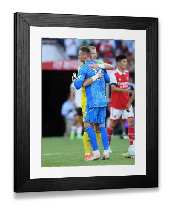 Framed Print : Arsenal's Ramsdale and Leno Clash in Arsenal FC vs Fulham FC Premier League Showdown (2022-23) Framed Print : Arsenal's Ramsdale and Leno Clash in Arsenal FC vs Fulham FC Premier League Showdown (2022-23)