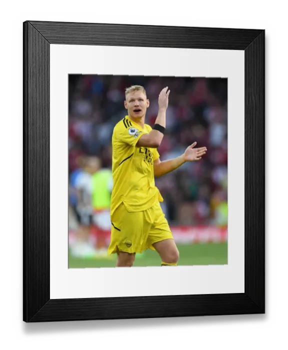 Framed Print : Arsenal's Aaron Ramsdale Reacts After Arsenal FC vs Fulham FC in 2022-23 Premier League Framed Print : Arsenal's Aaron Ramsdale Reacts After Arsenal FC vs Fulham FC in 2022-23 Premier League