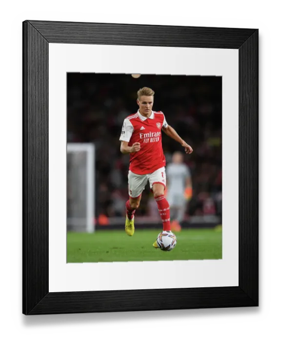 Framed Print : Martin Odegaard Shines: Arsenal's Dominant Win Over Aston Villa in Premier League Framed Print : Martin Odegaard Shines: Arsenal's Dominant Win Over Aston Villa in Premier League
