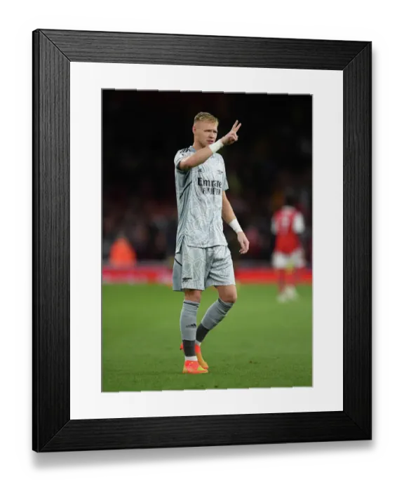 Framed Print : Arsenal's Aaron Ramsdale Reacts After Arsenal FC vs Aston Villa, Premier League 2022-23 Framed Print : Arsenal's Aaron Ramsdale Reacts After Arsenal FC vs Aston Villa, Premier League 2022-23