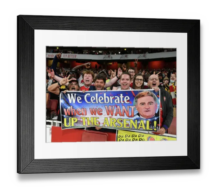 Framed Print : Arsenal Fans Unite: Aston Villa Match, Emirates Stadium, 2022-23 Premier League Framed Print : Arsenal Fans Unite: Aston Villa Match, Emirates Stadium, 2022-23 Premier League