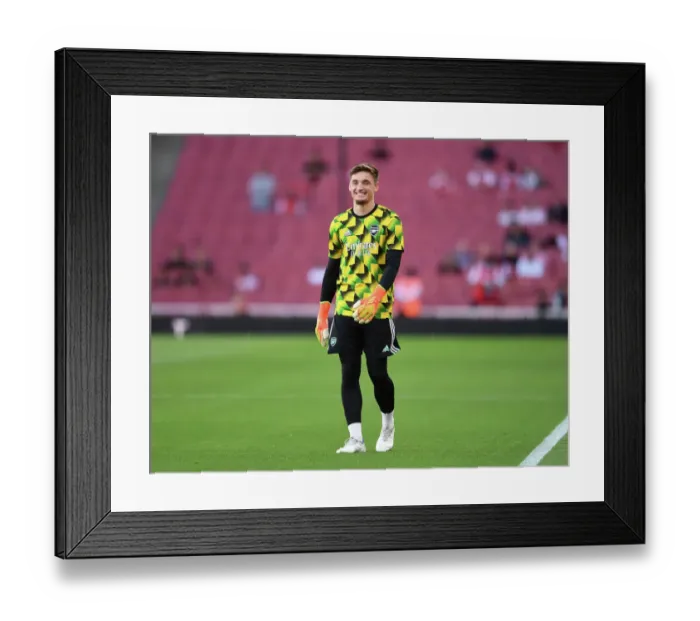 Framed Print : Arsenal's Hubert Graczyk: Focused Pre-Match Routine at Emirates Stadium (Arsenal vs Aston Villa, Premier League 2022-23) Framed Print : Arsenal's Hubert Graczyk: Focused Pre-Match Routine at Emirates Stadium (Arsenal vs Aston Villa, Premier League 2022-23)