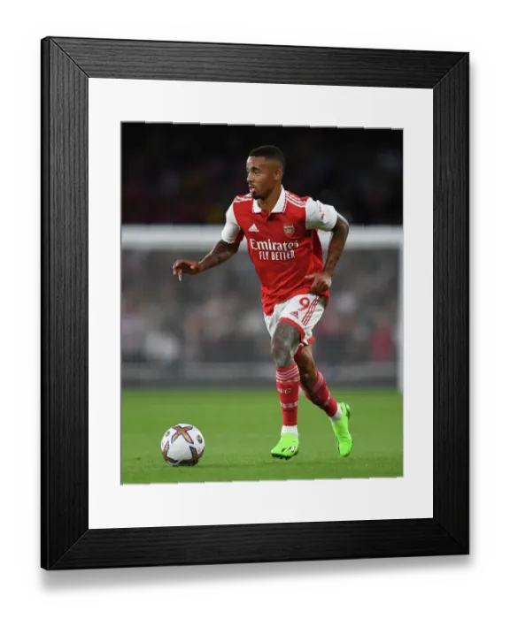 Framed Print : Gabriel Jesus in Action: Arsenal vs. Aston Villa, 2022-23 Premier League Framed Print : Gabriel Jesus in Action: Arsenal vs. Aston Villa, 2022-23 Premier League