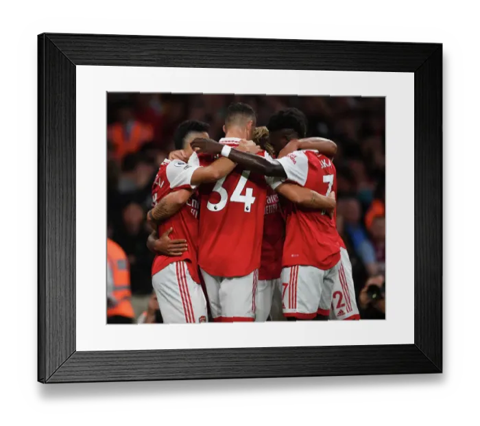 Framed Print : Gabriel Jesus Scores First Arsenal Goal: Arsenal vs Aston Villa, Premier League 2022-23