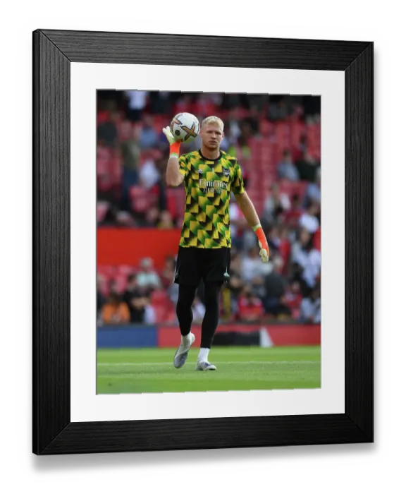 Framed Print : Arsenal's Ramsdale Readies for Manchester United Showdown in the 2022-23 Premier League