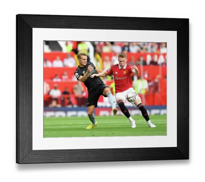 Framed Print : Clash of Titans: Manchester United vs. Arsenal - Premier League Showdown (2022-23)