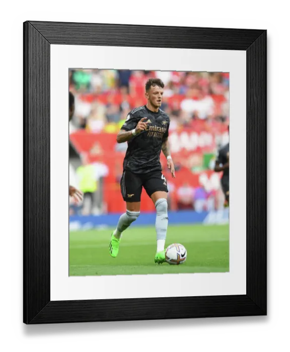Framed Print : Arsenal's Ben White Stares Down Manchester United in Epic 2022-23 Premier League Clash Framed Print : Arsenal's Ben White Stares Down Manchester United in Epic 2022-23 Premier League Clash