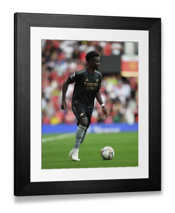 Framed Print : Bukayo Saka in Action: A Riveting Manchester United vs. Arsenal Moment, Premier League 2022-23 Framed Print : Bukayo Saka in Action: A Riveting Manchester United vs. Arsenal Moment, Premier League 2022-23