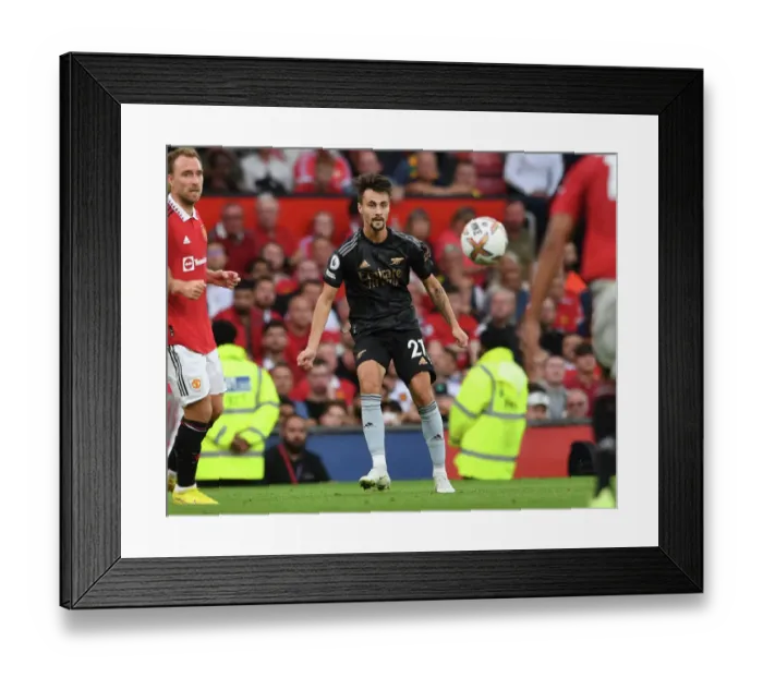 Framed Print : Clash of the Titans: Fabio Vieira vs Manchester United - 2022-23 Premier League Showdown