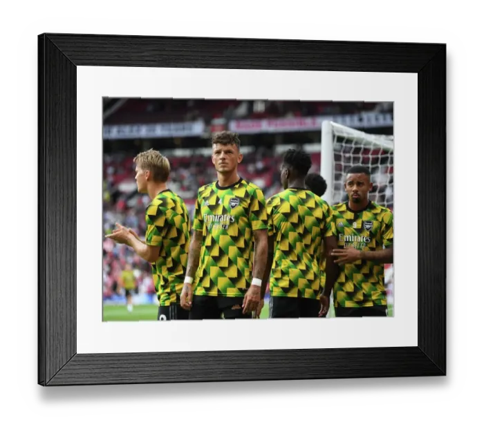 Framed Print : Arsenal's Ben White Gears Up for Manchester United Showdown in the 2022-23 Premier League Clash