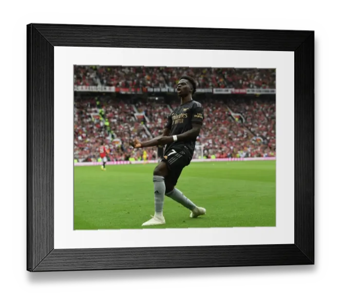 Framed Print : Saka's Stunner: Arsenal's Thrilling 1-0 Victory Over Manchester United in the 2022-23 Premier League Framed Print : Saka's Stunner: Arsenal's Thrilling 1-0 Victory Over Manchester United in the 2022-23 Premier League