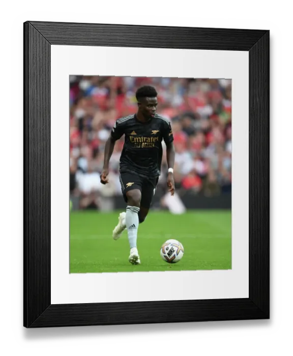 Framed Print : Saka Shines: Arsenal vs. Manchester United - 2022-23 Premier League Clash at Old Trafford
