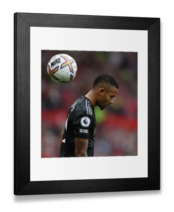 Framed Print : Gabriel Jesus vs Manchester United: The Old Trafford Showdown (2022-23 Premier League)
