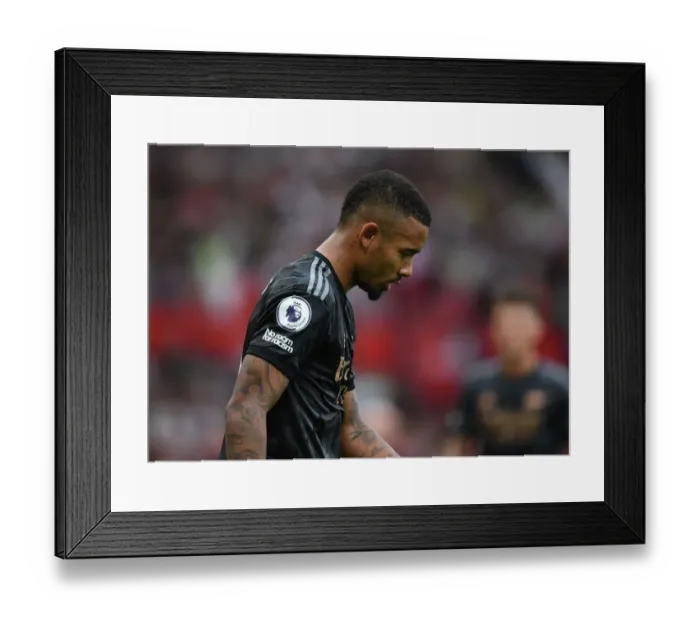 Framed Print : Arsenal's Gabriel Jesus Faces Off Against Manchester United in Premier League Showdown (2022-23) Framed Print : Arsenal's Gabriel Jesus Faces Off Against Manchester United in Premier League Showdown (2022-23)