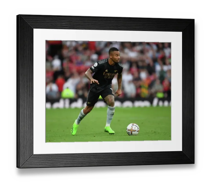 Framed Print : Clash of the Titans: Gabriel Jesus Shines in Manchester United vs Arsenal Premier League Showdown, 2022-23 Framed Print : Clash of the Titans: Gabriel Jesus Shines in Manchester United vs Arsenal Premier League Showdown, 2022-23