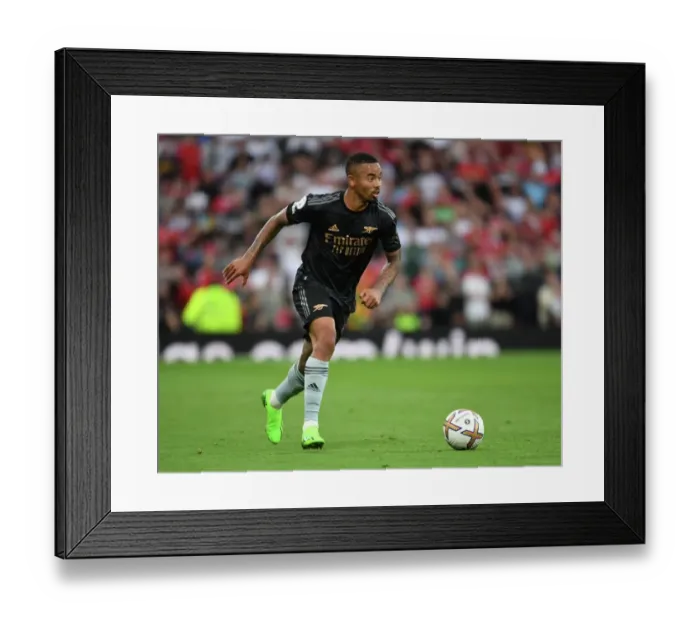 Framed Print : Gabriel Jesus Faces Off Against Manchester United in the 2022-23 Premier League Clash Framed Print : Gabriel Jesus Faces Off Against Manchester United in the 2022-23 Premier League Clash