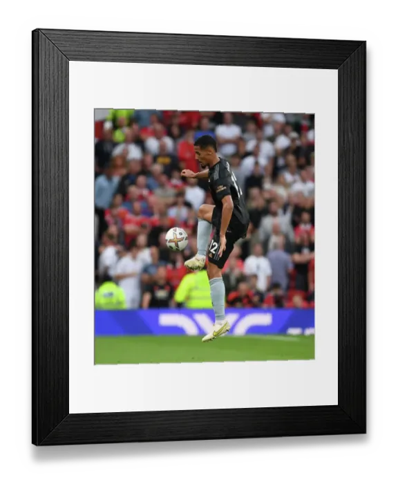 Framed Print : Saliba's Premier League Debut: Arsenal vs. Manchester United (2022-23)