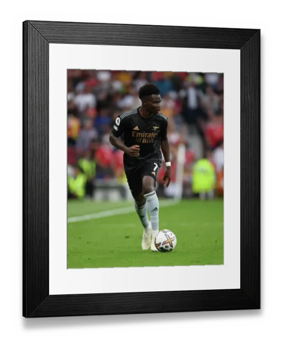 Framed Print : Bukayo Saka's Star Performance: Arsenal Triumphs Over Manchester United at Old Trafford, 2022-23 Premier League Framed Print : Bukayo Saka's Star Performance: Arsenal Triumphs Over Manchester United at Old Trafford, 2022-23 Premier League