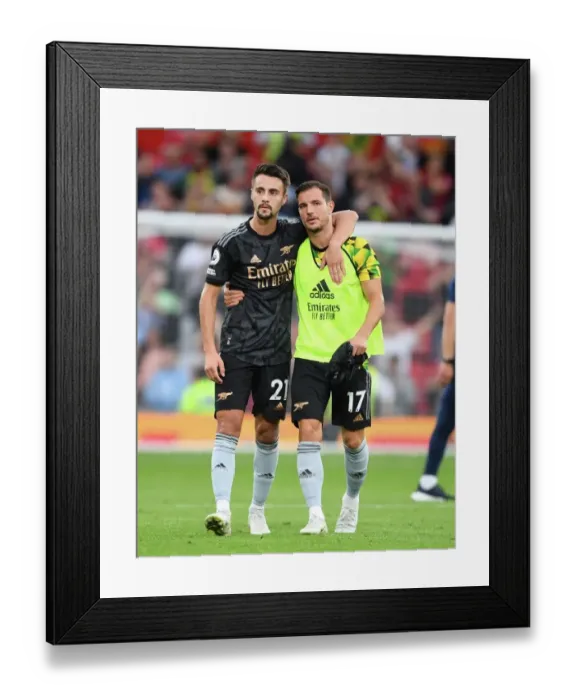 Framed Print : Manchester United vs. Arsenal: 2022-23 Premier League Showdown - Arsenal Players Fabio Vieira and Cedric Celebrate Framed Print : Manchester United vs. Arsenal: 2022-23 Premier League Showdown - Arsenal Players Fabio Vieira and Cedric Celebrate