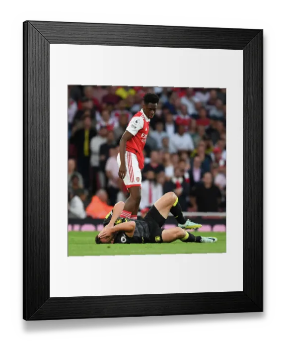 Framed Print : Arsenal vs Aston Villa: Sambi Stands Firm Against McGinn in Premier League Clash (2022-23) Framed Print : Arsenal vs Aston Villa: Sambi Stands Firm Against McGinn in Premier League Clash (2022-23)